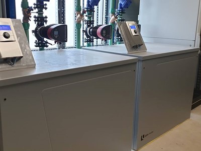 Cascade warmtepomp opstelling